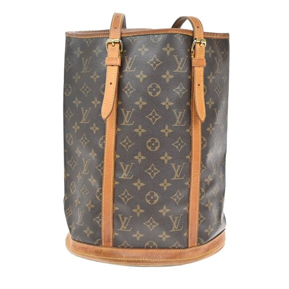 LOUIS VUITTON BUCKET GM Shoulder Tote Bag Monogram Leather Brown M42236 30YH451 - Picture 4 of 15